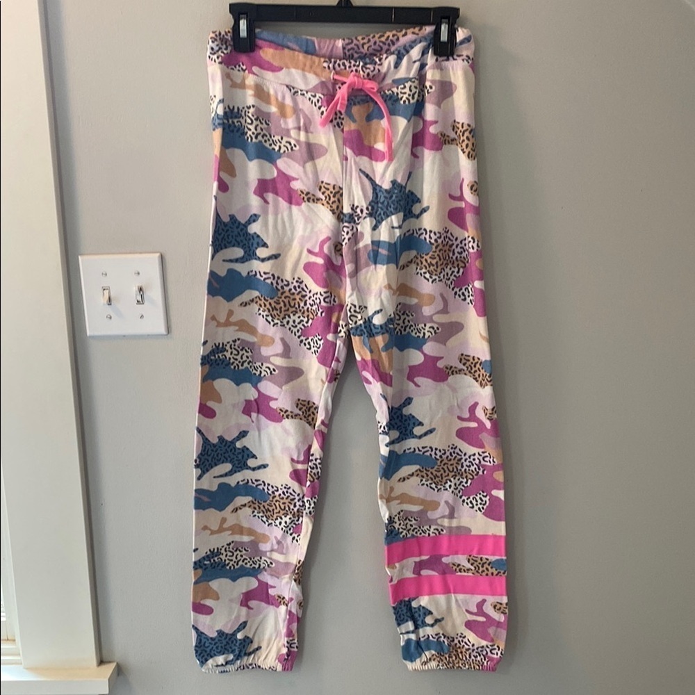 Sundry abstract camo jogger size 2 / medium. Colorful. Elastic waistband / cuffs